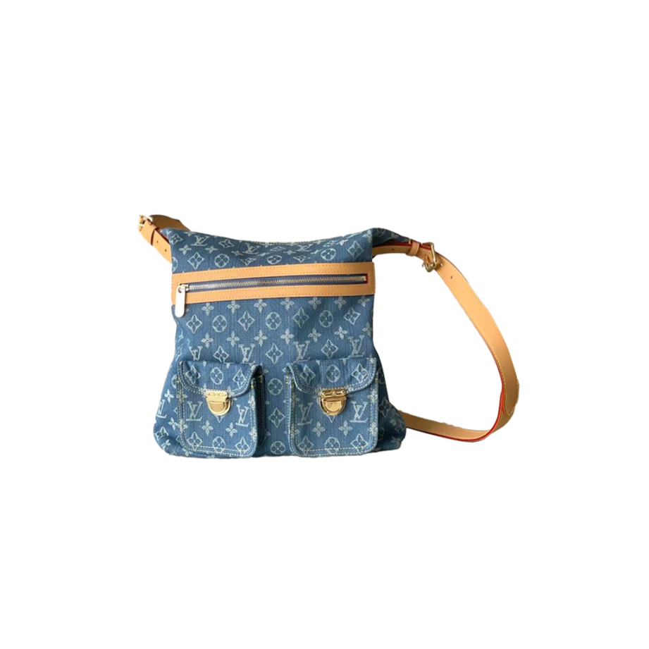 l0*is v*t0n large De*1m bag vintage bag 346587 (34*30*13cm)